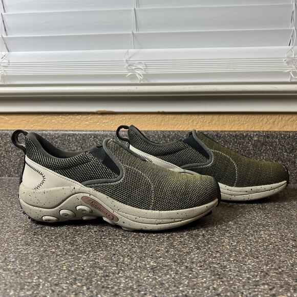 Merrell Footwear Womens Size 8 Comfort Casual Slip On Shoe Green Textile Knitted - Picture 3 of 10